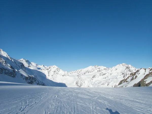 Paisagem de inverno para skitouring em alpes otztal na Áustria — Fotografia de Stock