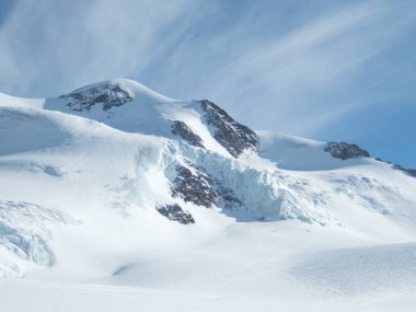 skitouring Avusturya otztal Alpleri'nde kış manzarası