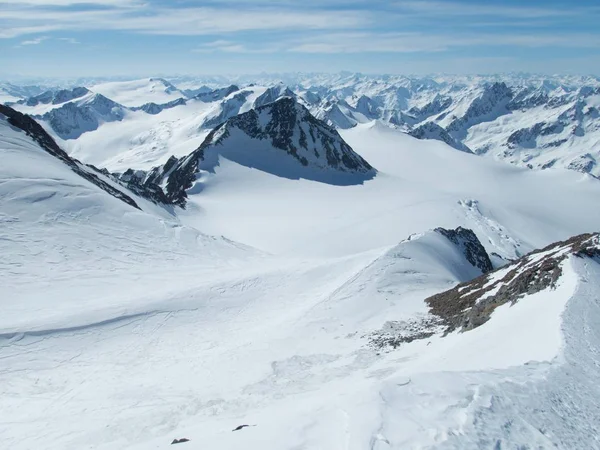 Winterlandschaft zum Skitouren in den otztaler Alpen in Österreich — Stockfoto