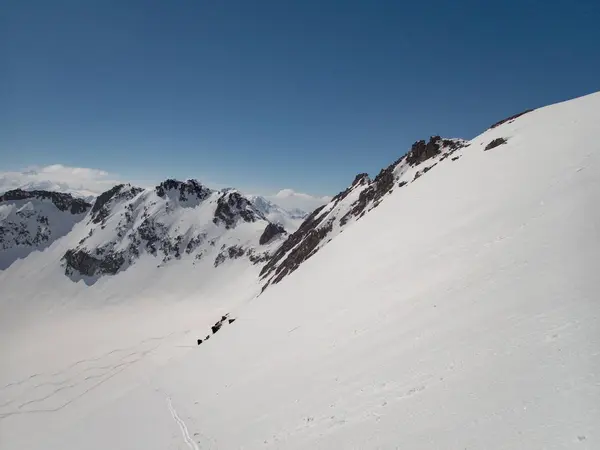 Schöne skitouren frühjahrssaison in den otztaler alpen — Stockfoto