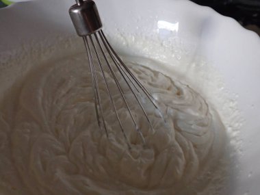 bir pasta ev yapımı hazırlık