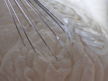 bir pasta ev yapımı hazırlık