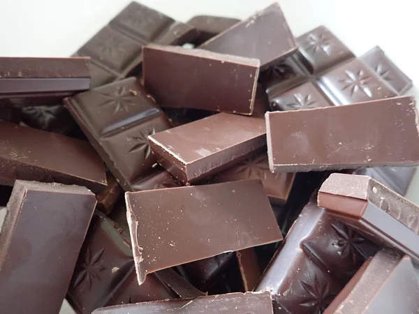 Plenty of brown sweet chocolate — Stock Photo, Image