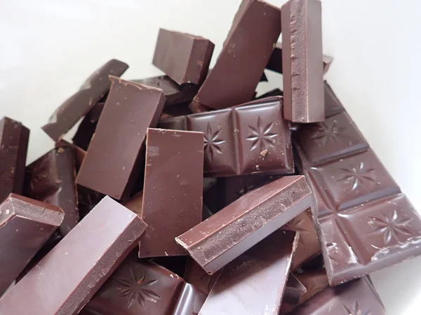 O multime de ciocolata dulce maro — Fotografie, imagine de stoc