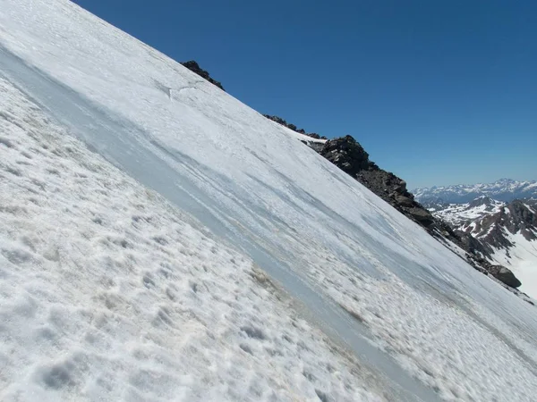 Hermoso Verano Montañismo Cima Weisseespitze Kaunertal Otztal Alpes Austria — Foto de Stock