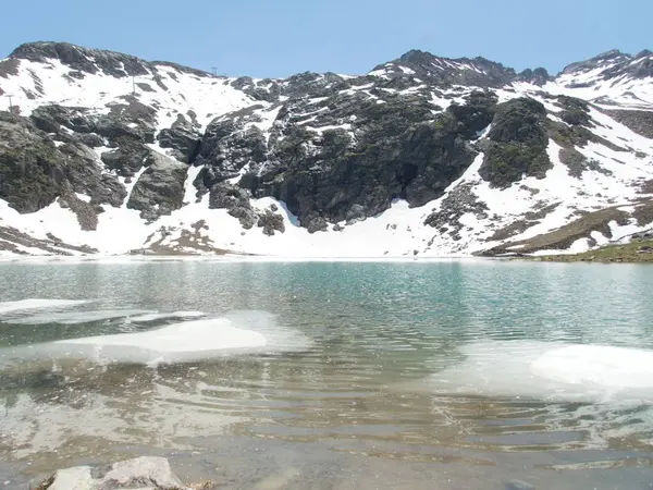Belo Verão Montanhismo Para Topo Weisseespitze Kaunertal Otztal Alpes Áustria — Fotografia de Stock