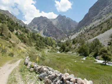 tacikistan fann dağlar doğa güzel yürüyüş