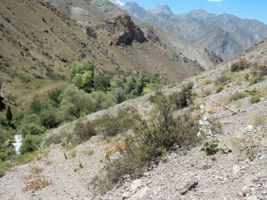 tacikistan fann dağlar doğa güzel yürüyüş