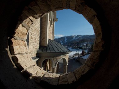 kuzey makedonya mavrovo gölü tarafından tarihi kilise