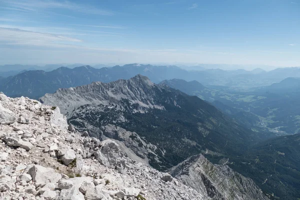 Beautiful mountain landscape of totes gebirge mountains around hinterstoder — Stock Photo, Image