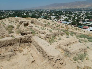 Tacikistan antik panjakent arkeolojik sitesi