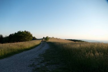 Doğu Bohemya 'da, Çech republi' de, Beskydy 'de yaz güzel doğa manzarası