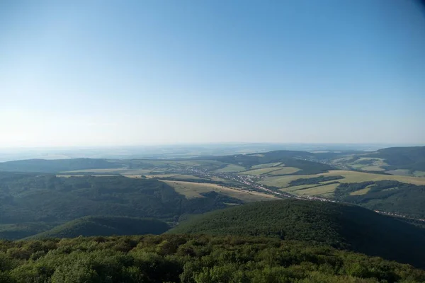 Летний Красивый Природный Ландшафт Бескидах Восточной Чехии — стоковое фото