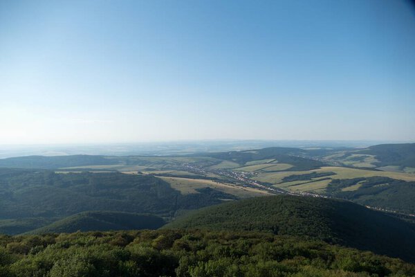 Summer beautiful nature landscape in beskydy in eastern bohemia in czech republi