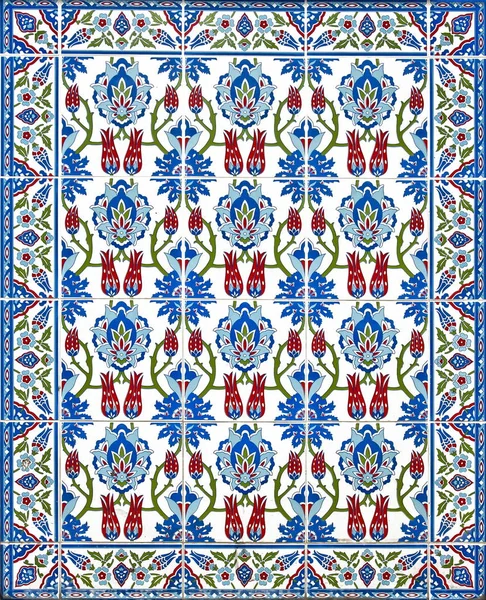 Feito Outubro Azulejo Ornamental Otomano Fonte Ablução Mesquita Outubro 2014 — Fotografia de Stock