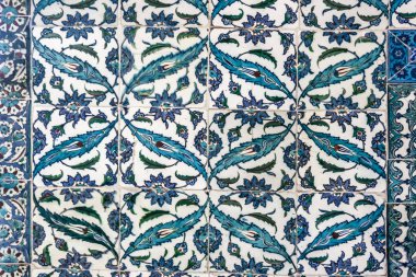 Istanbul - 5 Kasım: Osmanlı Çini dekorasyon, Istanbul'da 5 Kasım 2014 tarihinde Topkapı Sarayı