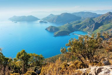 Ölüdeniz görünümü lagün, Türkiye ve plaj