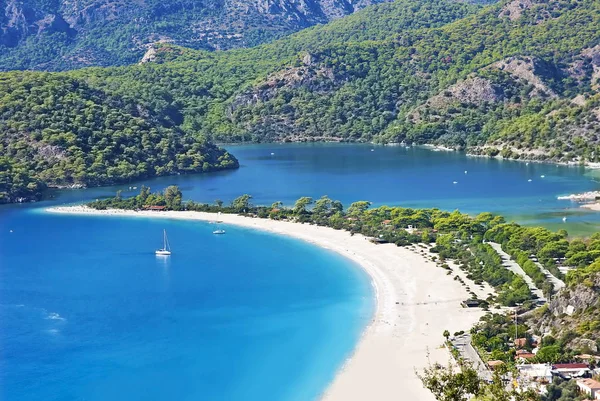 Ölüdeniz görünümü lagün, Türkiye ve plaj