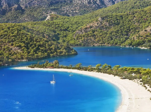 Ölüdeniz görünümü lagün, Türkiye ve plaj