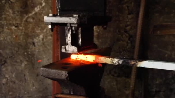 Metallsmide Metallbearbetning Varmmetall — Stockvideo