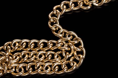 zincire bağlı siyah dalgalı ipek dokusu