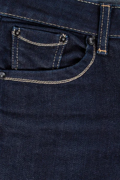 ポケットのディテールがブルーデニムの質感 — ストック写真