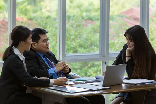 Grupo Empresários Estão Trabalhando Escritório Para Conceito Sucesso Empresarial Trabalho — Fotografia de Stock