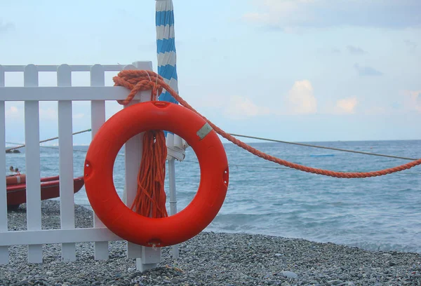 Рятувальник Палісаді Перед Морем — стокове фото