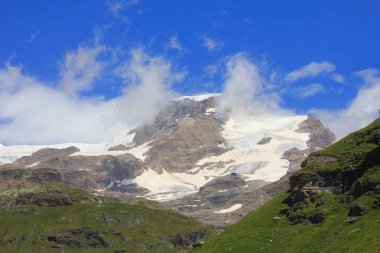 Monte Rosa dağ sırası panoraması