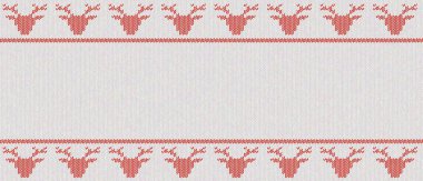 Doku geyikler Bordo, kırmızı zemin üzerine örme sorunsuz imkanı. 