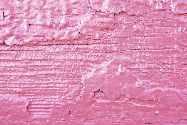 Fond en bois brut peint, vieux fond rose . — Photo