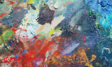 Tuval üzerine yağlı boya doku etkisi. Çizim için kullanılan sanatçının palette canlı akrilik boya. Renkli arka plan. Resim yazdırma, web tasarım ve tasarım diğer unsurları için uygundur..
