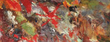 Tuval üzerine yağlı boya doku etkisi. Çizim için kullanılan sanatçının palette canlı akrilik boya. Renkli arka plan. Resim yazdırma, web tasarım ve tasarım diğer unsurları için uygundur..