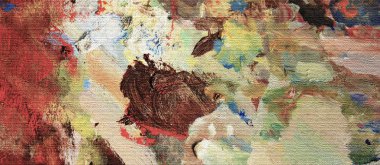 Tuval üzerine yağlı boya doku etkisi. Çizim için kullanılan sanatçının palette canlı akrilik boya. Renkli arka plan. Resim yazdırma, web tasarım ve tasarım diğer unsurları için uygundur..