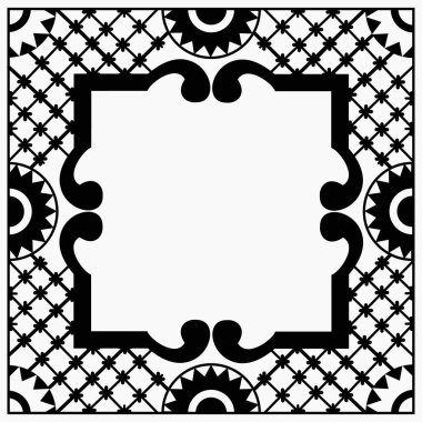 Etnik motifleri, vintage geleneksel seramik, ülke boho stil süsleme. 