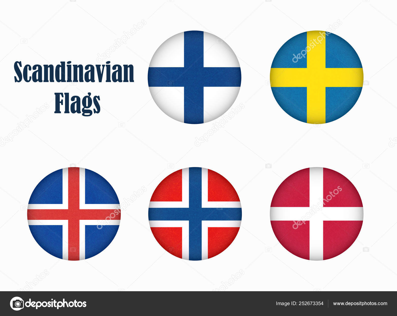 Scandinavian Countries Flags