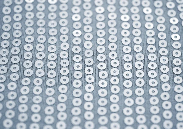 Gray knitted fabric with sequins, sequined dress. — Stock Photo, Image