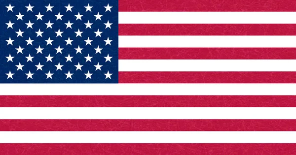 Grunge flagga av USA, isolerad amerikansk banner med repad konsistens, grunge. — Stock vektor