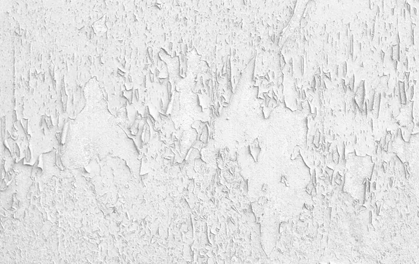 Shabby white wall. Texture of peeling paint on old worn wall. — Stock Photo, Image