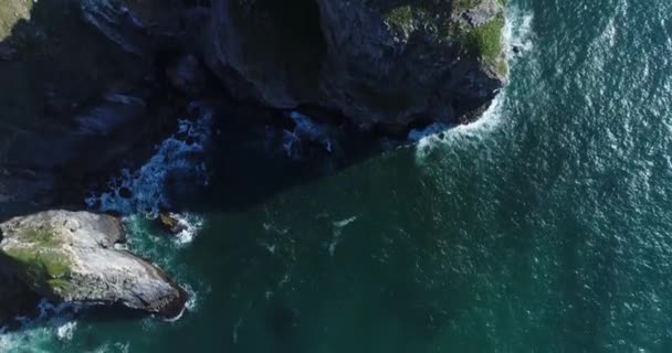 Vue Aérienne Littoral Près Cap Roca Sintra Portugal — Video