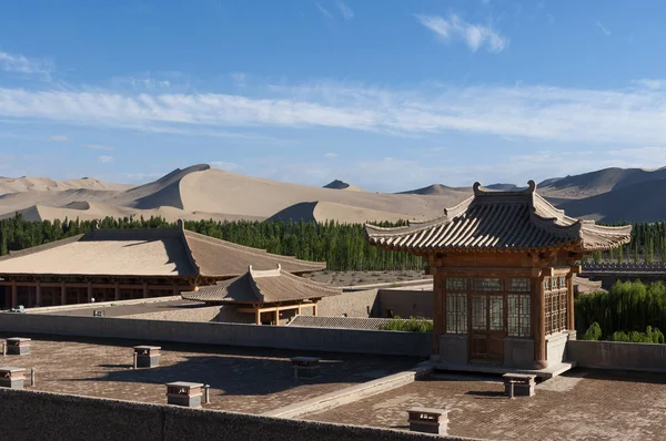 View High Dunes Desert Dunhuang China Asia — Stock Photo, Image