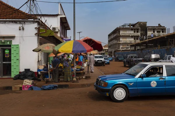 Μπισάου Της Δημοκρατίας Της Γουινέας Μπισάου Φεβρουαρίου 2018 Οδός Σκηνή — Φωτογραφία Αρχείου