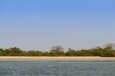 Gine Bissau Orango ada ıssız Beach'te. Orango Bijagos adalar bir parçasıdır; Kavramı için Afrika'da seyahat ve tatil yaz