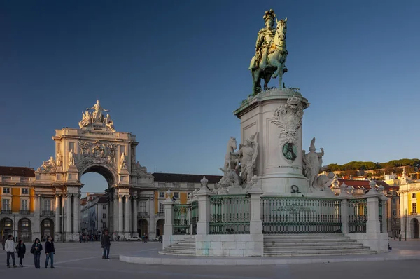 Lisboa Portugal Noviembre 2011 Vista Praca Comercio Ciudad Lisboa Portugal — Foto de Stock