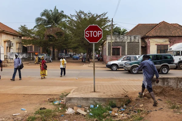 Bissau Republik Guinea Bissau Februar 2018 Straßenszene Der Stadt Bissau — Stockfoto