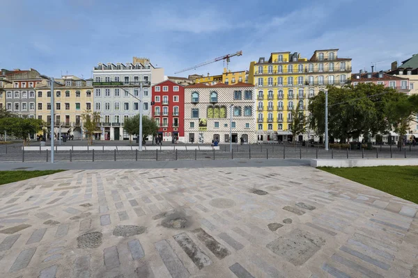 Lisbon Portugal Novembre 2018 Weergave Van Campo Das Cebolas Het — Stockfoto