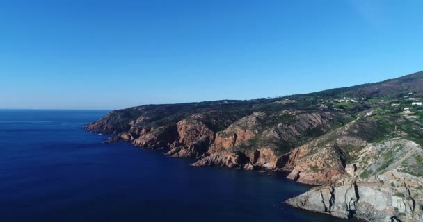 シントラ ポルトガルに近いロカ ロカ岬 の空撮 — ストック動画