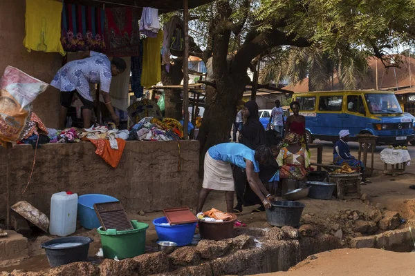 Bissau Republiek Guinee Bissau Februari 2018 Street Scene Stad Van — Stockfoto