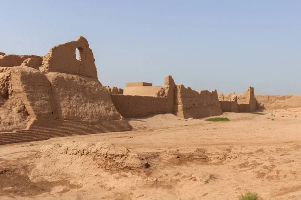 Pohled Ruiny Gaochang Poblíž Města Turpan Sin Ťiang Čína — Stock fotografie