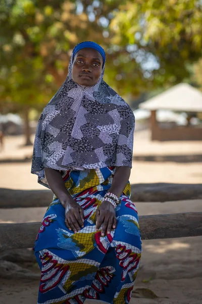 Gabu Republika Guinea Bissau Února 2018 Portrét Ženy Vesnici Mandina — Stock fotografie